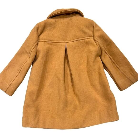 OshKosh B'gosh Baby Girl Knee Length Ruffle Pea Coat Camel - Size 18mn - Picture 9 of 9